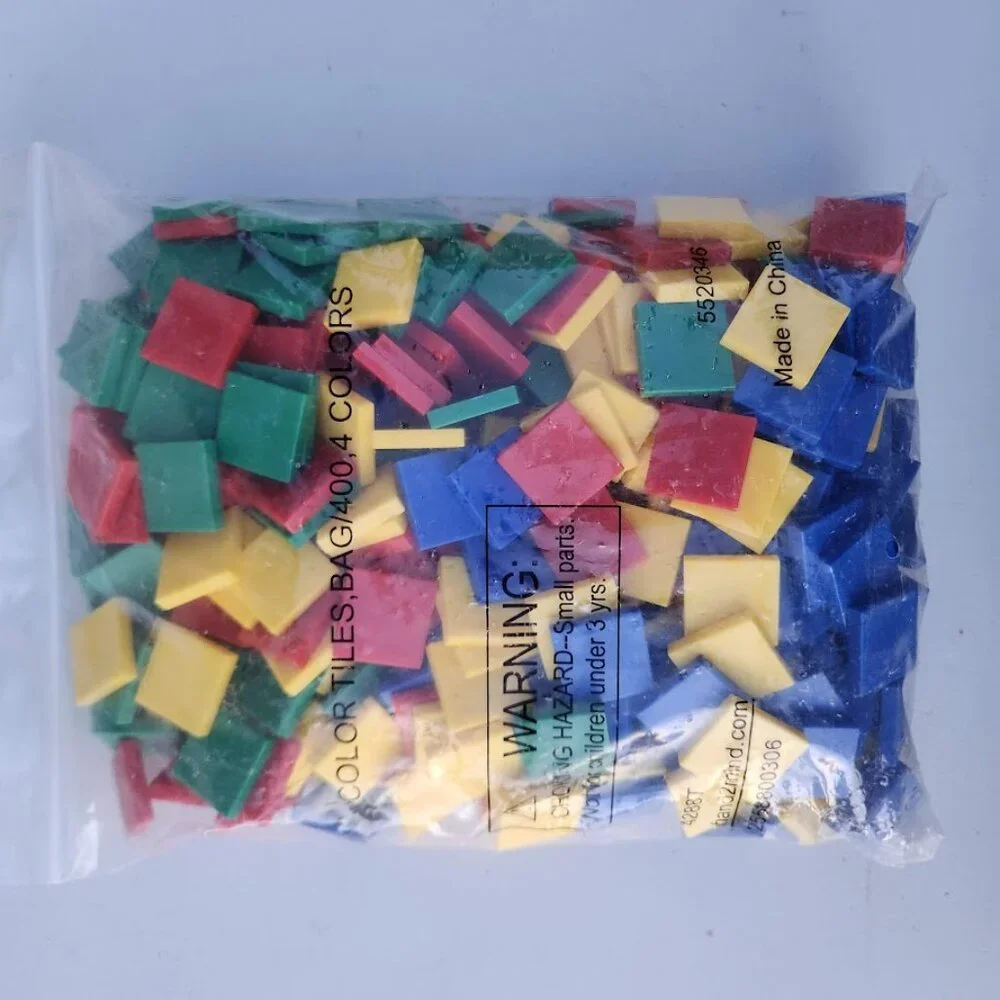NEW 400 Square Color Tiles Math Manipulatives Sorting Stacking Comparing Blocks